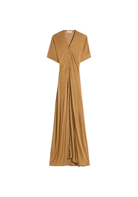 abito lungo zip donna marrone LEMAIRE | R1144 LJ1049BR426